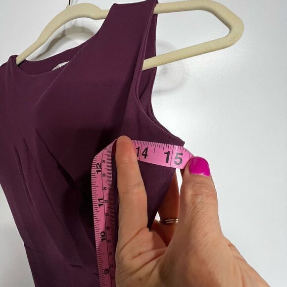 Susana Monaco Purple Stretch Ruched Tank Mini Dress - Picture 9 of 10